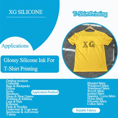 Glossy Silicone Ink For T-Shirt Printing