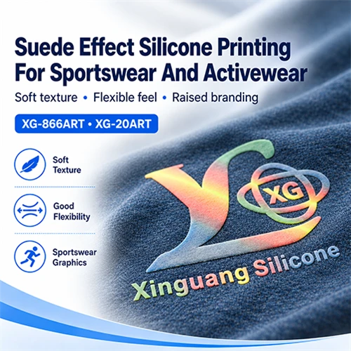 Suede Effect Silicone Printing for Sportswear and Activewear