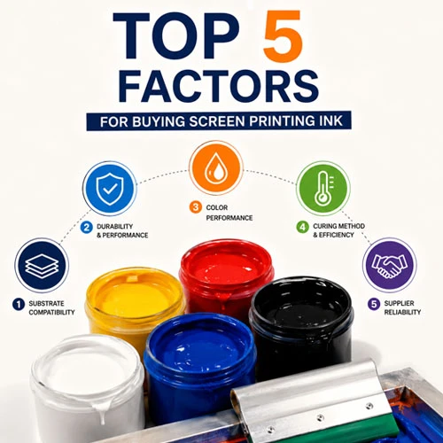 Top 5 Factors To Consider When Buying Screen Printing Ink