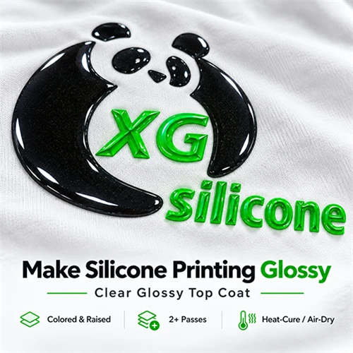 How To Make Silicone Printing Glossy? Use A Clear Glossy Silicone Top Coat