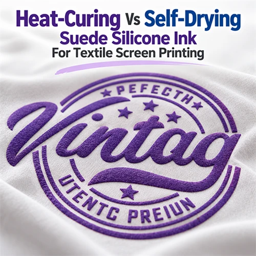 Heat-Curing Vs Self-Drying Suede Silicone Ink For Textile Screen Printing