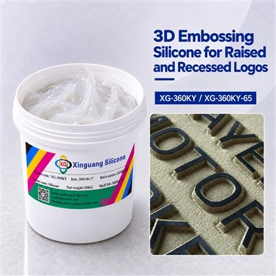 3D Embossing Silicone For Raised And Recessed Logos